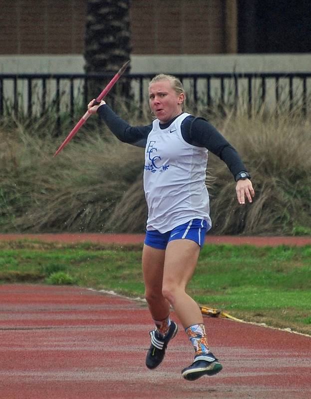 Kevin Heinemann and Nicole Clark Take 1st Place in Javelin Competition to Open the Season for Track & Field