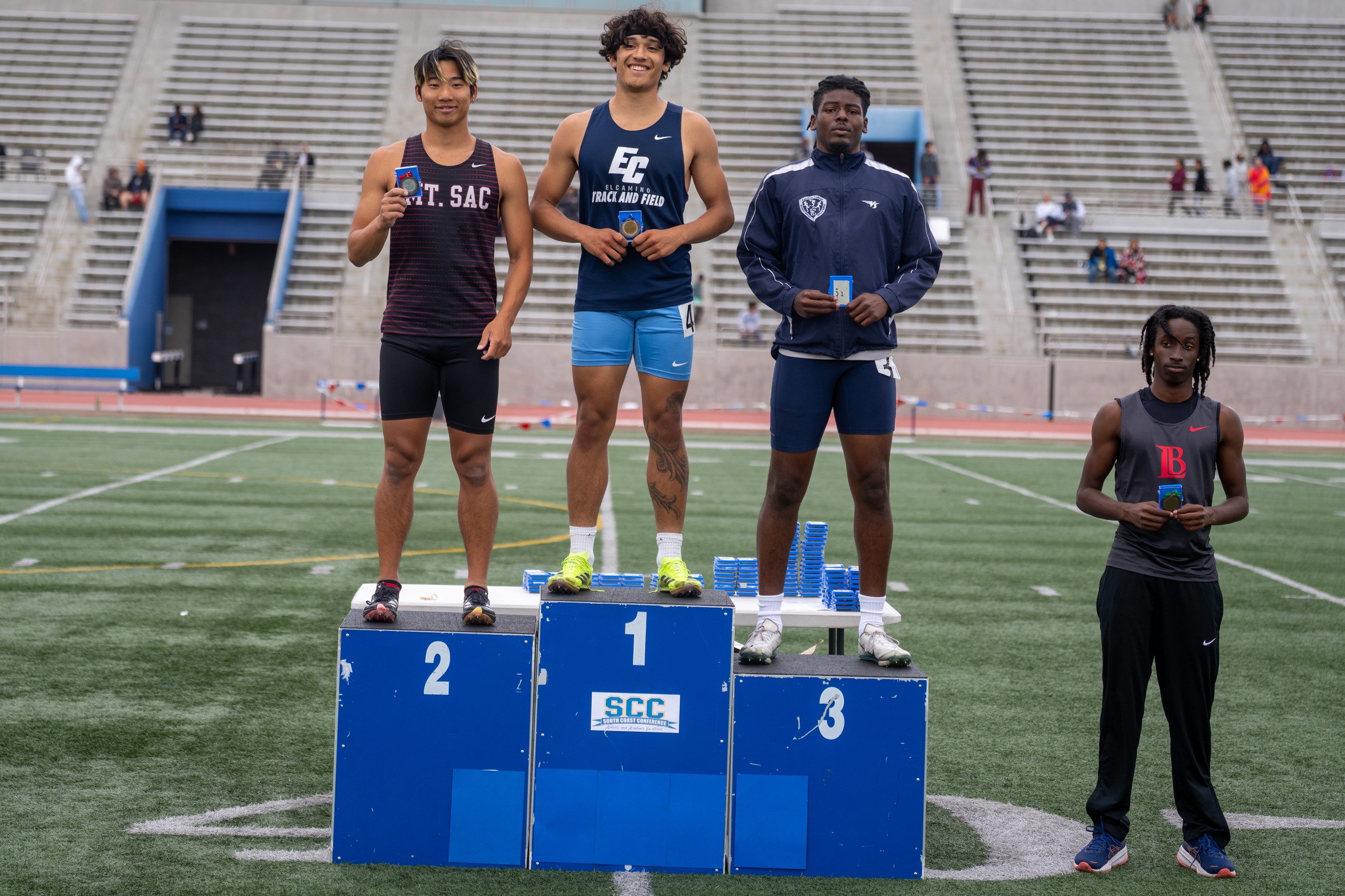 Three Warriors Win Conference Titles at SCC Championships